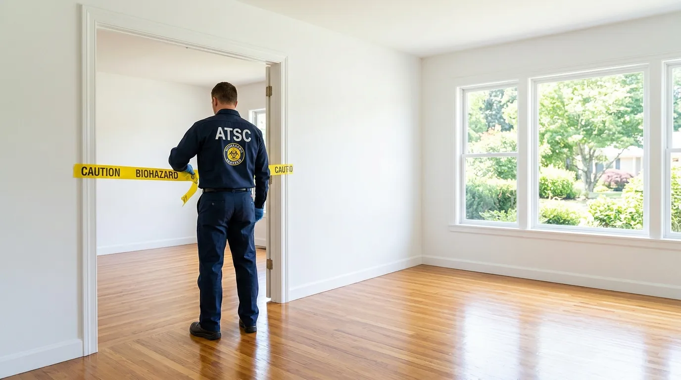 Certified biohazard cleanup crew performing Decomposition Cleanup in South Chicago